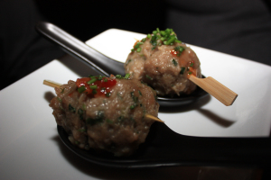 Sesame Beef and Sweet Chili Meatballs