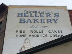 Heller's Bakery Original Sign
